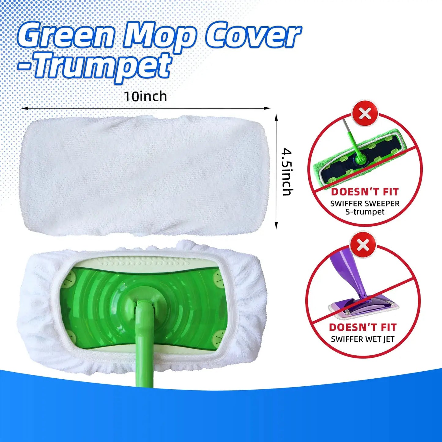 4/8pcs Replacement Pads for Swiffer Mop Accessories Absorption Wet & Dry Washable Reusable Household Flat Cleaning Cloth Cover from PriceLows™