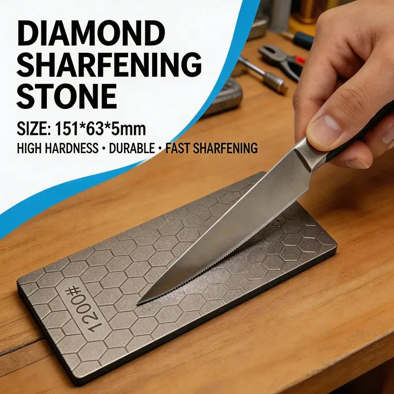 Diamond Sharpening Stone | Grit 80 To 3000 | Non Slip Base | Size 230x80mm