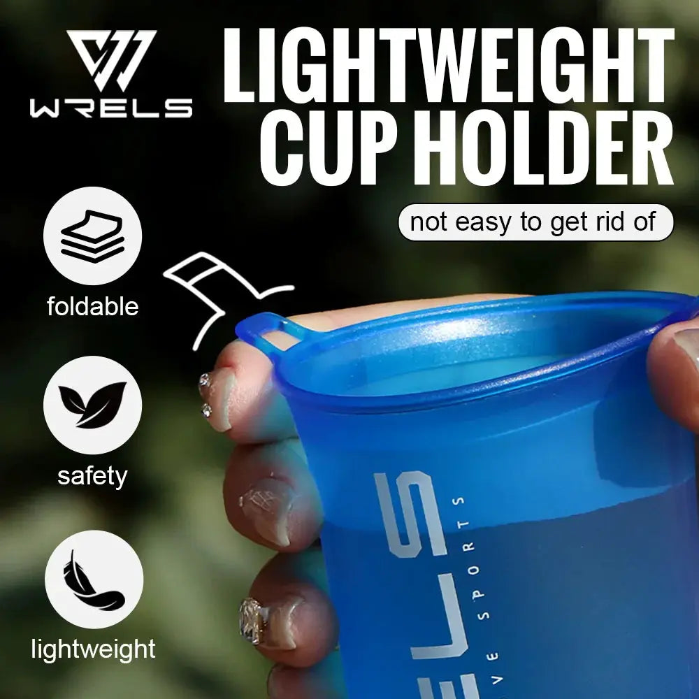 WRELS Collapsible Cup Soft Cup BPA Free Lightweight Foldable Marathon Trail Running Hiking Reusable Water Bottle from PriceLows™
