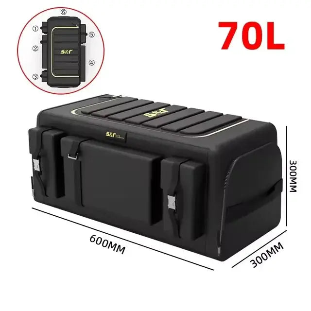 Car Trunk Storage Organizer With Lid Universal Car Trunk Organizer 70L Storage Box Oxford Cloth Folding Organizador from PriceLows™