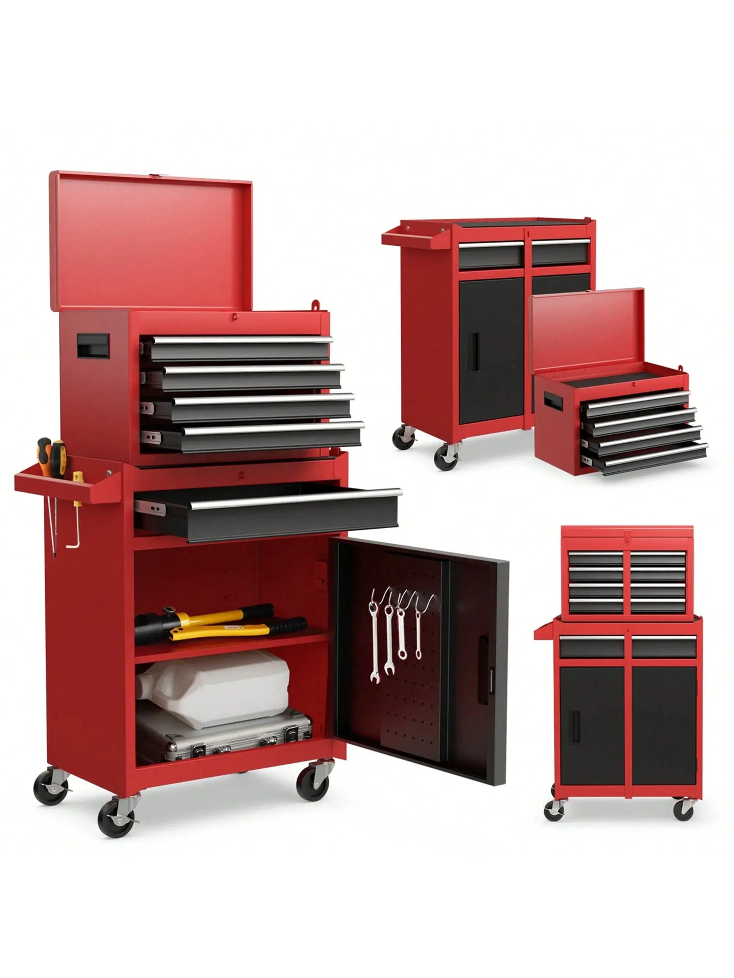 Tool Chest & Cabinet With 5 Sliding Drawers Rolling Garage Organizer from PriceLows™