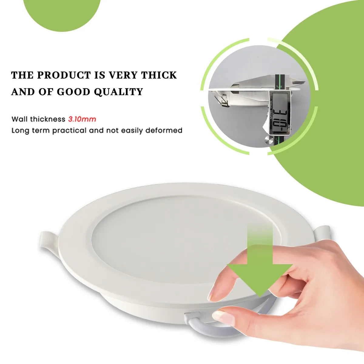 Led Downlight | Three Color Temperature | 6W-24W Power Range | 10-Pack