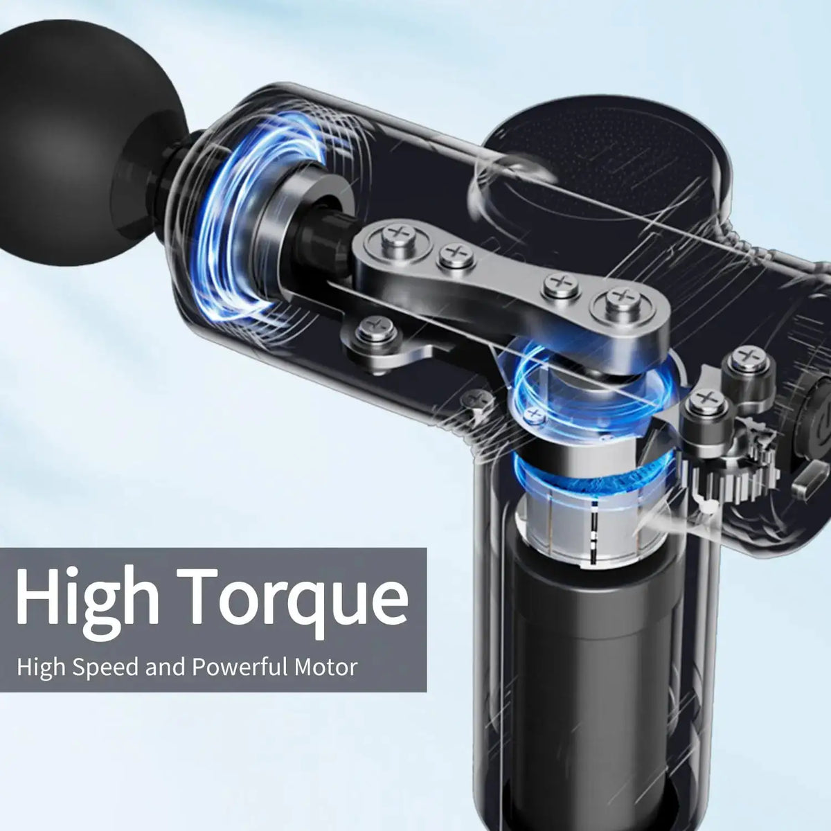 Mini Massage Gun | Brushless Motor | 4 Interchangeable Heads