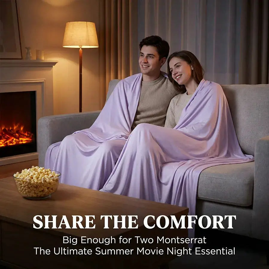Summer Ice Silk Cooling Blanket | Lightweight Breathable | Multi Color