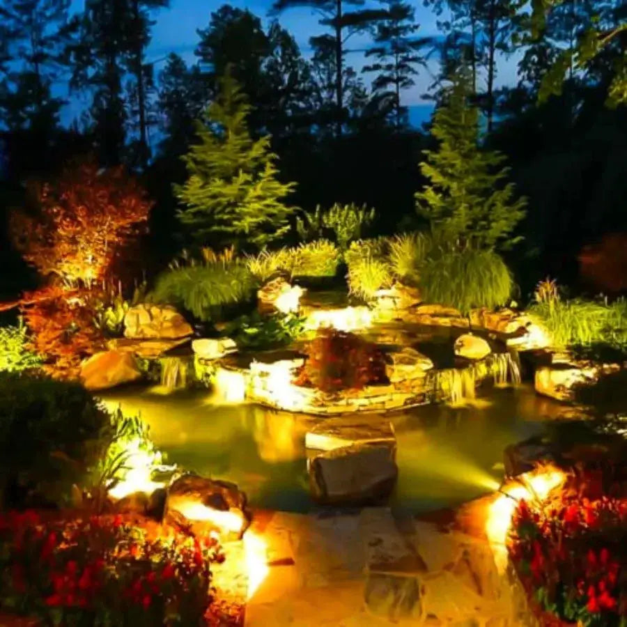 Submersible LED Pond Light Low Voltage Landscape Lighting Underwater Flood Light Outdoor Landscape Water Garden Lights for Swim from PriceLows™