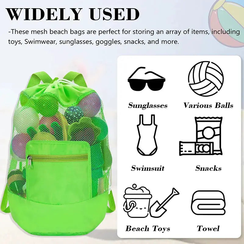 New Outdoor Beach Bag Beach Toy Storage Bag Swimming Clothing and Miscellaneous Storage Bag Shoulder Handheld Storage Bag Touris from PriceLows™