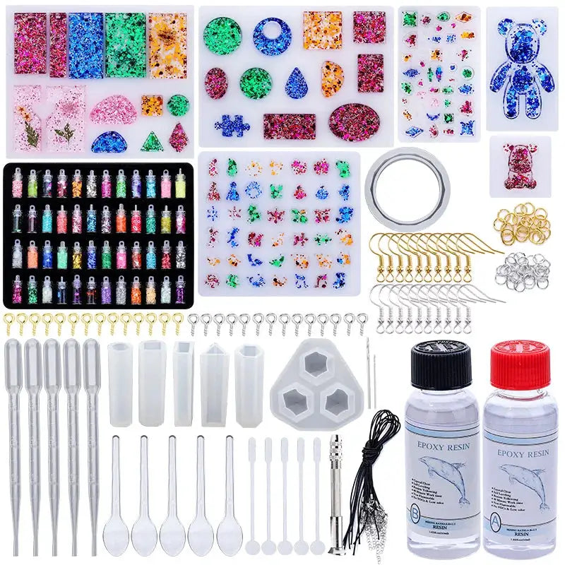 Epoxy Resin Silicone Mold Jewelry Making Starter Kit