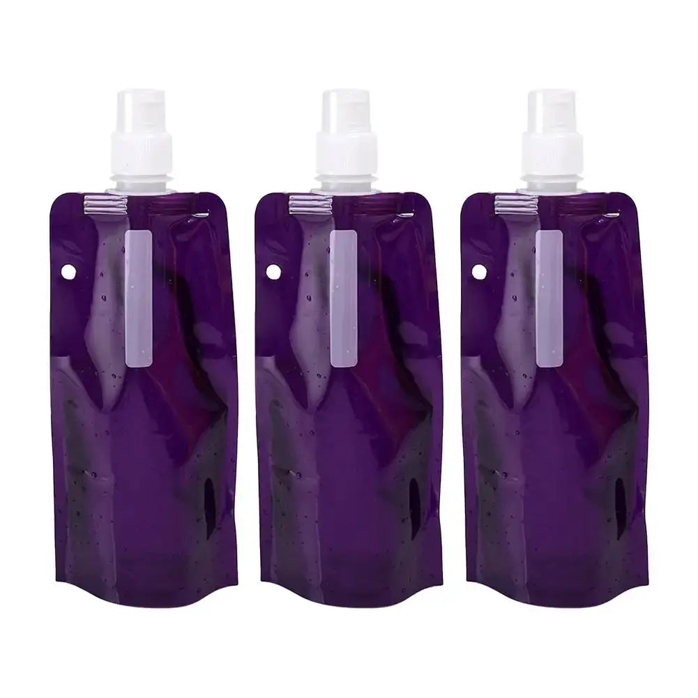 Cycling Water Bottle Foldable Portable 480ml Leak-Proof Durable Sport Water Bag Climbing and Camping Folding Water Bottle from PriceLows™