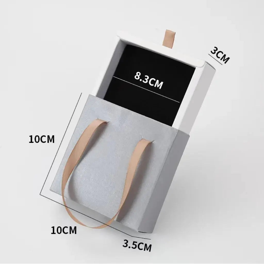 Paper Pull-Out Drawer Jewelry Box Handheld Jewelry Packaging Box Wearing Armor Ring Earring Necklace Storage Gift Box from PriceLows™