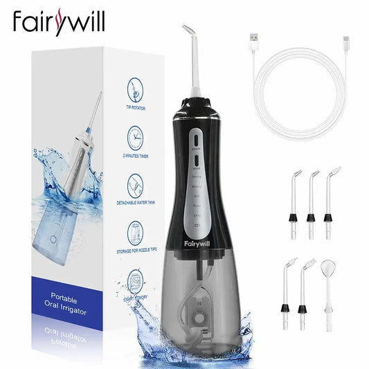 Water Flosser | 5 Modes | 350ml Tank USB Rechargeable Waterproof Portable | One Size