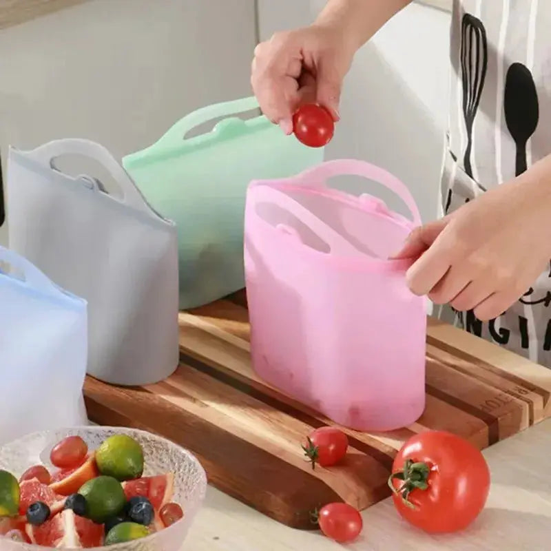 Silicone Zipper Bag | Capacity 1000/1200ml | Silicone | 1000ml, 1200ml