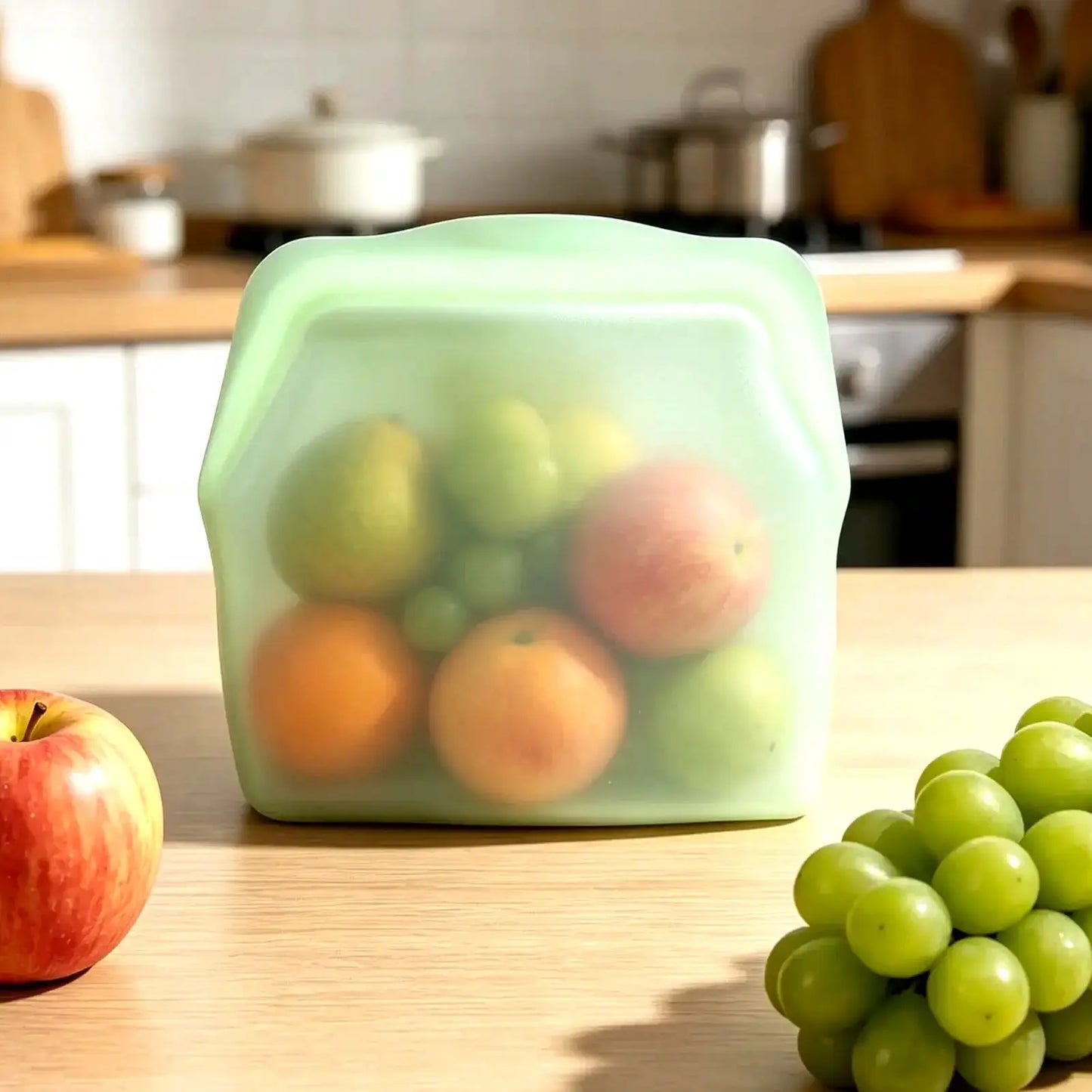 Silicone Food Storage Bags | Airtight Seal | Reusable | Multiple Sizes