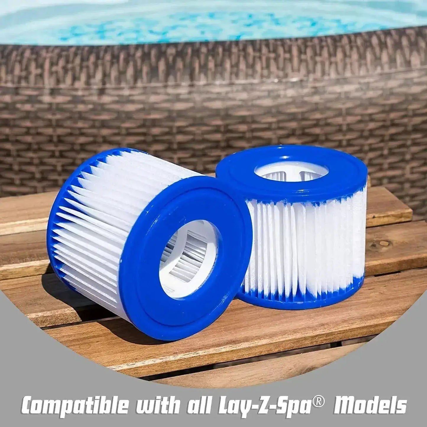 2/4Pcs New Pool Accessorie Lazy Lay-Z-Spa Filters VI Cartridge, Hot Tub Spa Swimming Pool Pool Accessories from PriceLows™