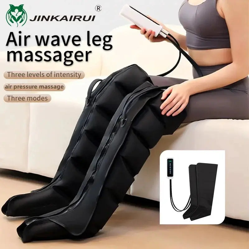 Pneumatic Leg Massager | Thighs, Calves & Feet | 3 Modes | Remote Control