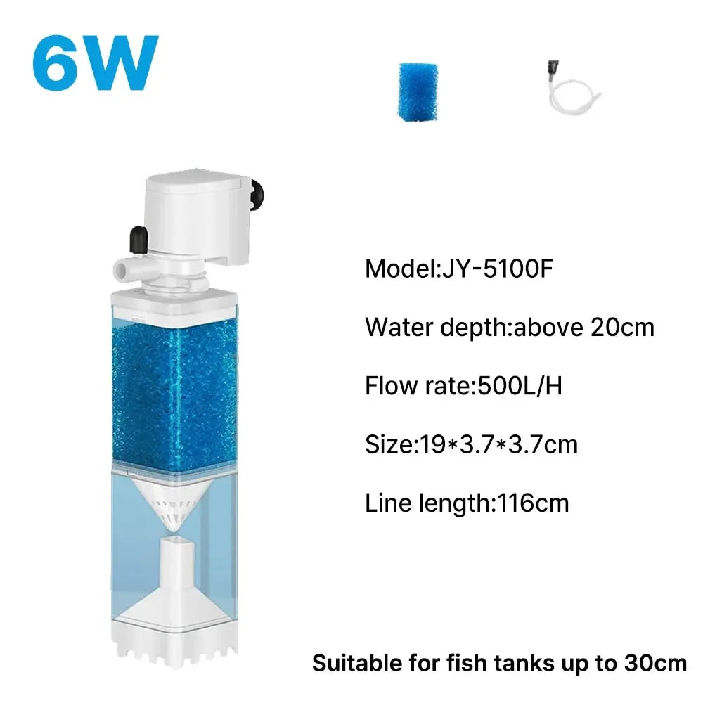 Silent 220V Aquarium Air Pump, Submersible Oxygen Aerator Filter Pump, Fish Tank Internal Wave Maker Water Pump from PriceLows™