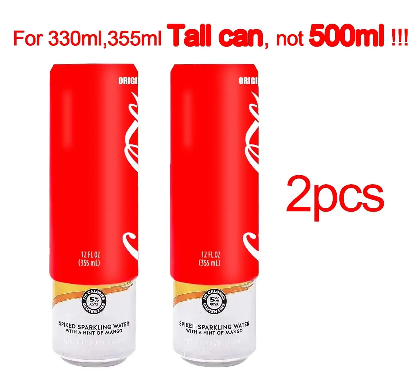 Silicone Beer Can Cover protector Hide Your Beverage Can Beer Can Sleeve hide a beer for golf basketball park beach 330 to 500ml from PriceLows™