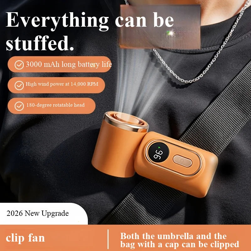 Portable Handheld Fan | Stepless Speed | 5W Power | One Size