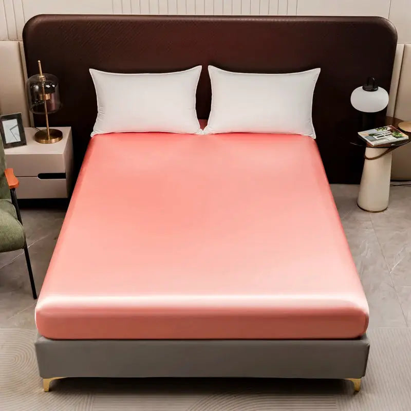 Satin Fitted Sheet | 25 Inch Pocket | Smooth Finish | Twin To King
