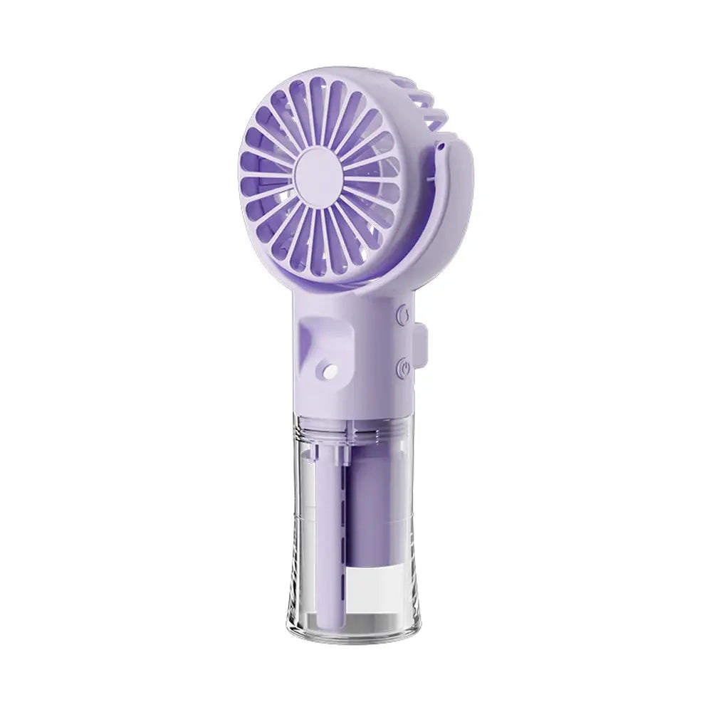 Mini Portable Handheld Fan | Usb Rechargeable | Humidifier Mist | 4 Speed Settings
