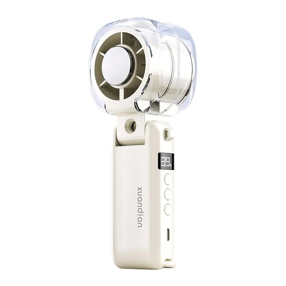 Handheld Misting Fan | USB Rechargeable | 3000mAh Battery | LED Display