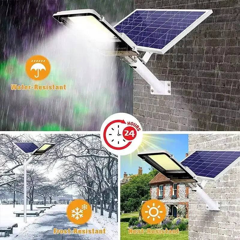 Aluminum 8000mah High Power Solar Light Outdoor Solar Street Light Waterproof Street Light For Garage Garden Terrace wall lamp from PriceLows™