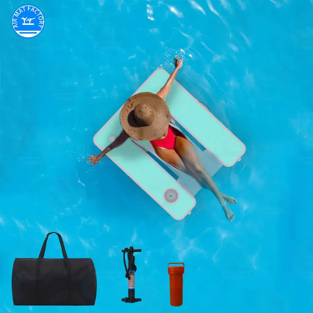 Inflatable Pool Float Lounger | Cup Holder | Backrest | Blue