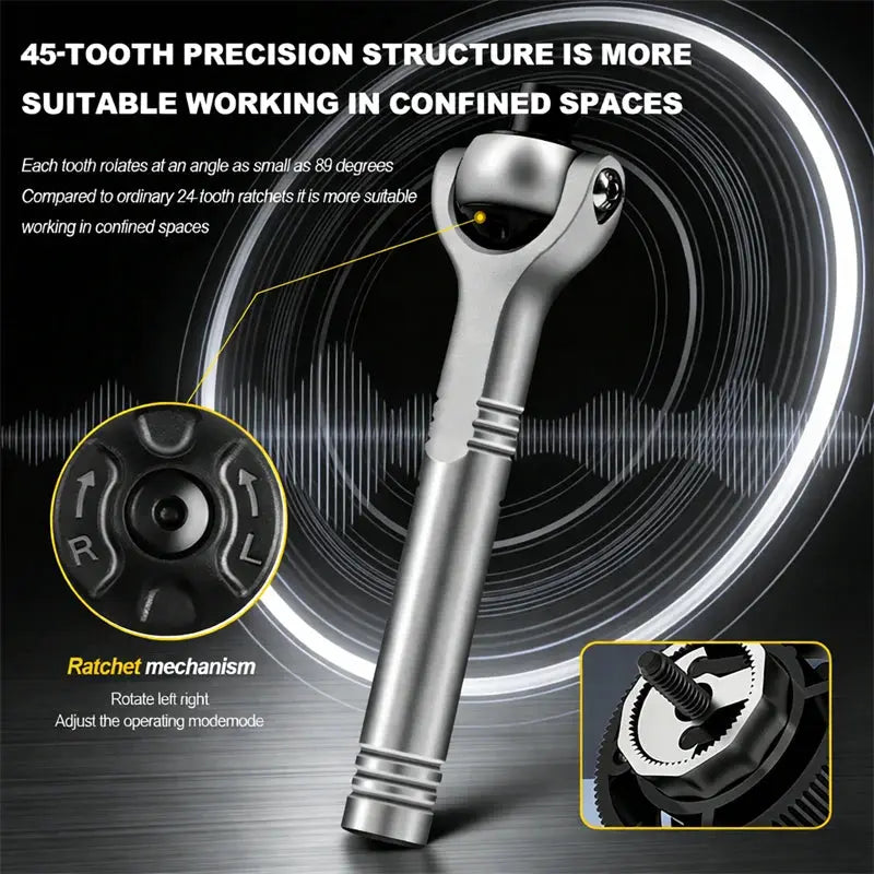 2026 New Ratchet Screwdriver Set Magnetic Wrench Semi-automatic Multi-purpose Sleeve Toolbox Bicycle Repair Tools DIY Tools Kit from PriceLows™