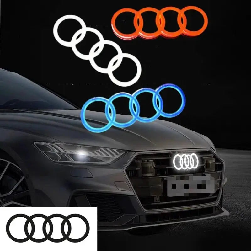 Car front grille 4D LED logo light front ring Sticker suitable for Audi A3 A4 A5 A6 A7 S3 S5 S6 S7 Q3 Q5 car supplies. from PriceLows™