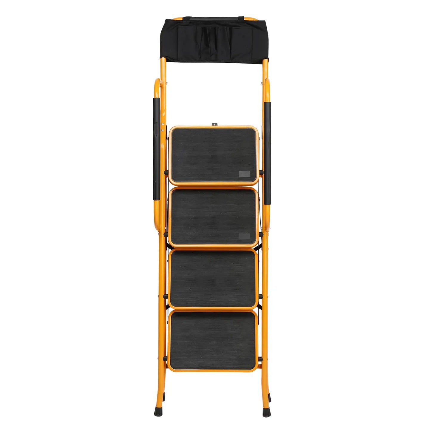 Household iron 4-step ladder with handrails, stable and practical for climbing from PriceLows™