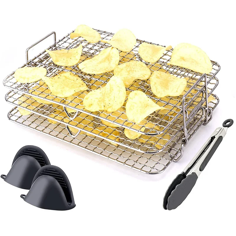 Air Fryer Rack | Three-Layer | Ninja Foodi XL Compatible | Accessories