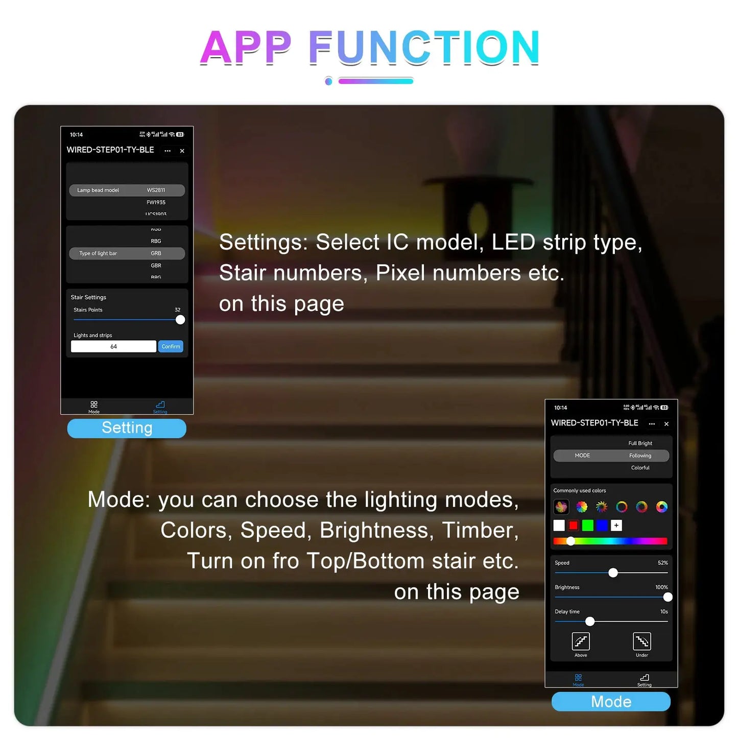 Tuya Smart Stair Light Controller Motion Sensor Automatic Stair Lighting Switch WS2811 Strip Stair Controller 32CH from PriceLows™