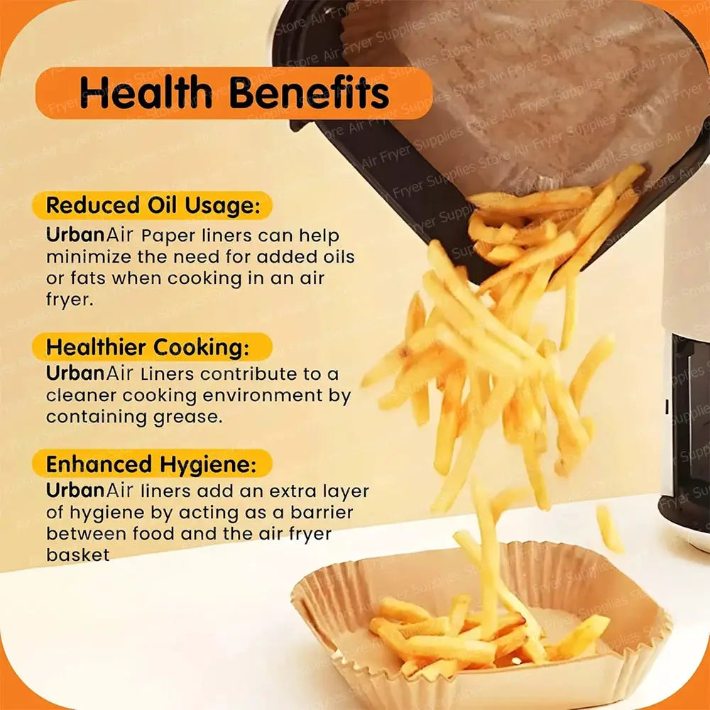Air Fryer Parchment Paper | Square Liners | 3-12L Compatible | Square