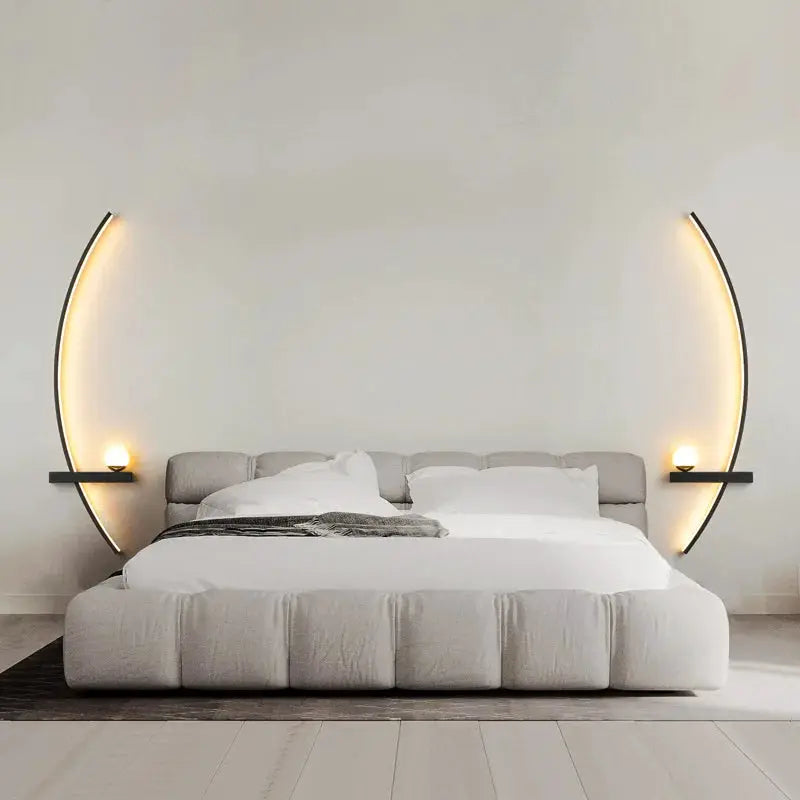 2PCS Modern Adjustable LED Wall Lamps, 21.65‘’ Wall Sconce Bedside Lamp Minimalist for Living Room, Bedroom, TV Background Wall from PriceLows™