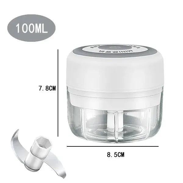 100/250mL Mini Crusher Chopper USB Charging Garlic Mincer Electric Garlic Chopper Powerful Ginger Garlic Onion Meat Masher from PriceLows™
