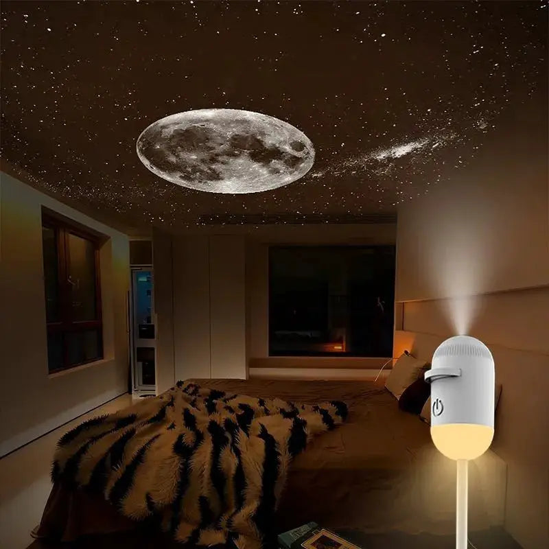 Galaxy Star Projector | Mini LED Night Light | Two In One Design