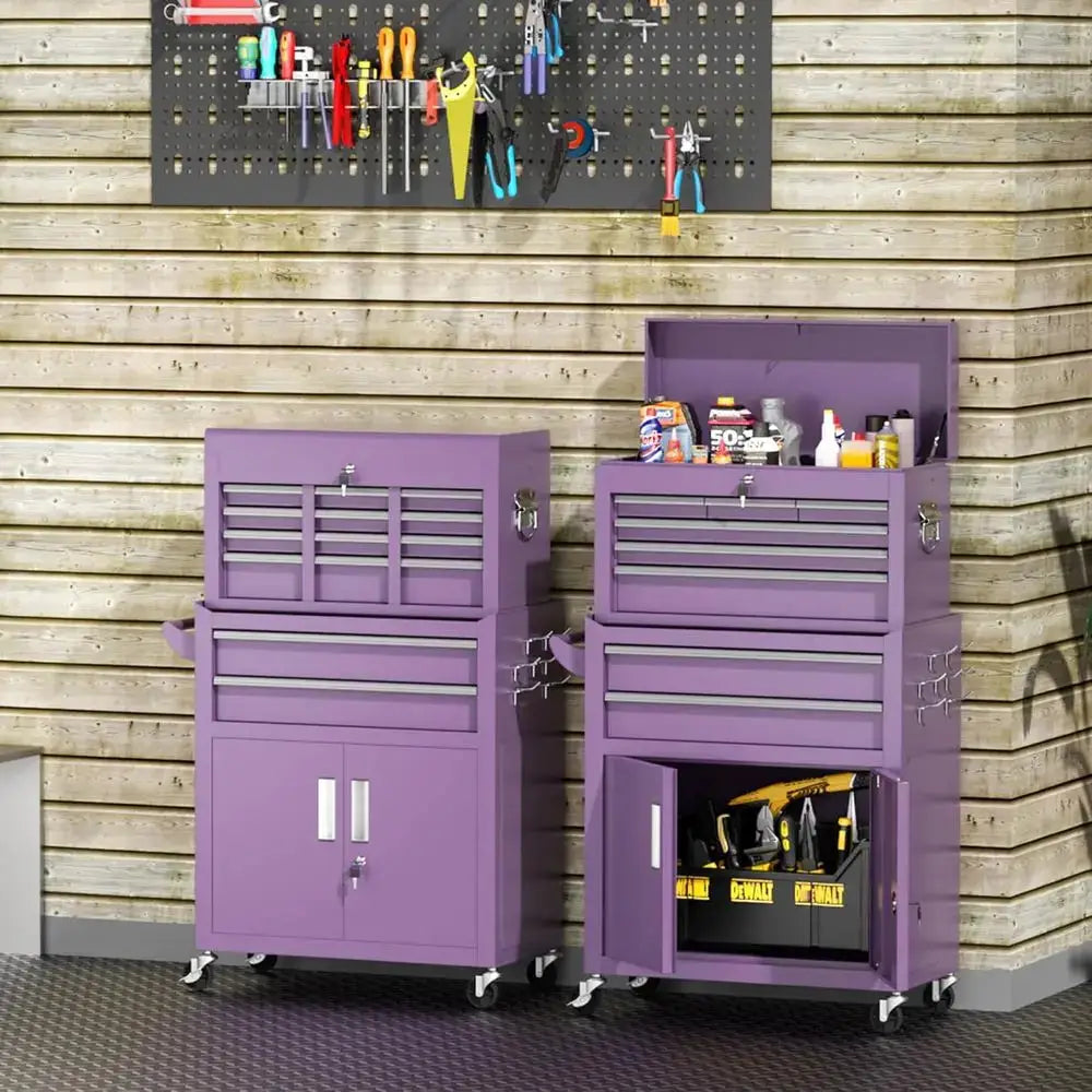 42 Rolling Tool Chest with Detachable Top, Large Storage Cabinet for Repair Rooms and Warehouses from PriceLows™