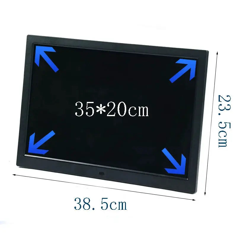 15.6-inch 2K Digital photo frame 1920 * 1080 Video, Image, Music, Calendar, USB/SD White Black Digital photo frame, Christmas from PriceLows™