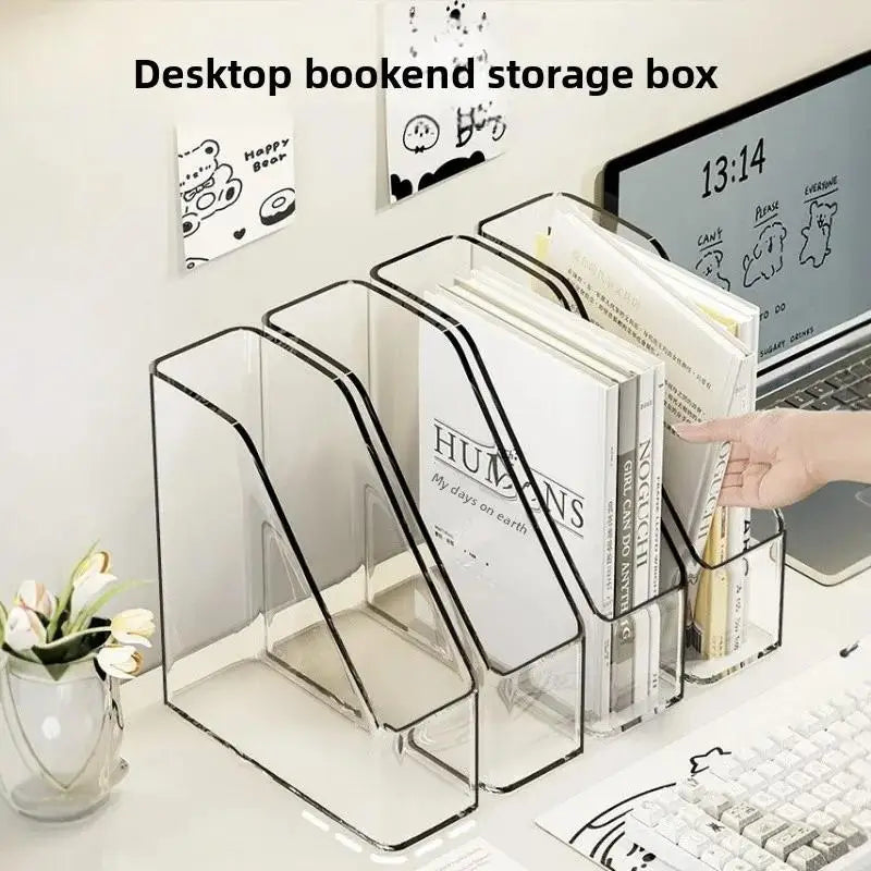 Desk File Organizer | Transparent PET | Vertical | Home Office