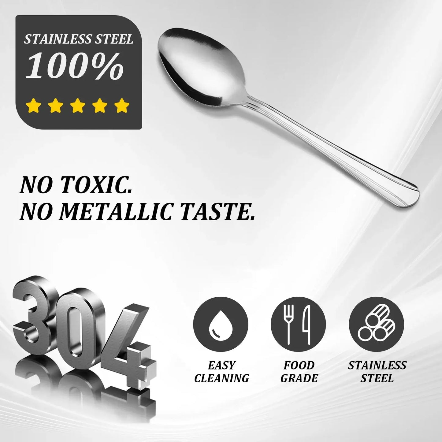 KOOMADE 16/36/60Pcs Stainless Steel Flatware Set, Mirror Polished Knives Forks Spoons, Dishwasher Safe for Home Holiday Dinner Gift from PriceLows™