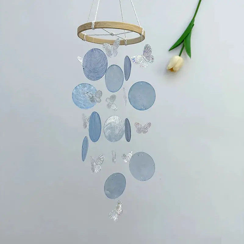 Butterfly Seashell Wind Chimes Garden Outdoor Indoor DIY Hanging Dream Catchers Kids Room Nursery Decoration Home Bedroom Decor from PriceLows™