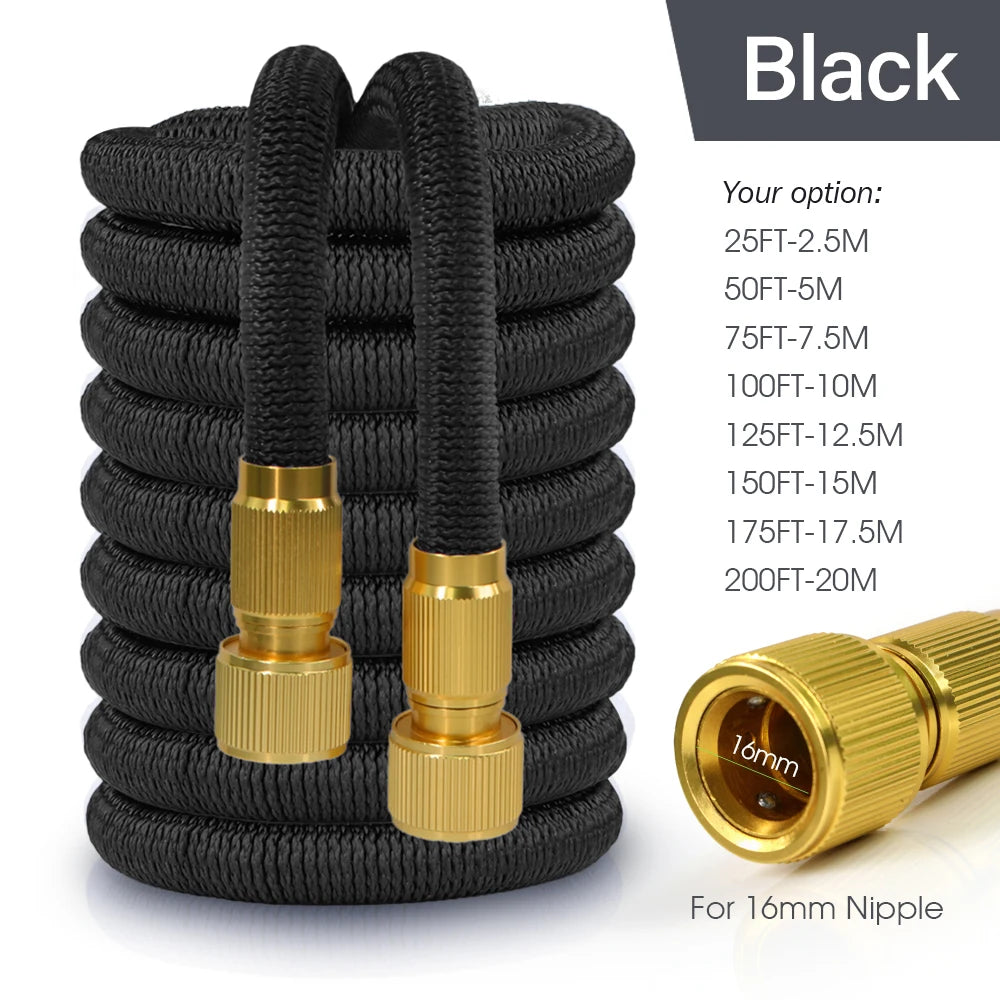 17/25/33/50/75/100/125/150FT Magic Watering Hose 3x Retractable Expandable Garden Hose High Pressure Car Wash Scalable Tube from PriceLows™