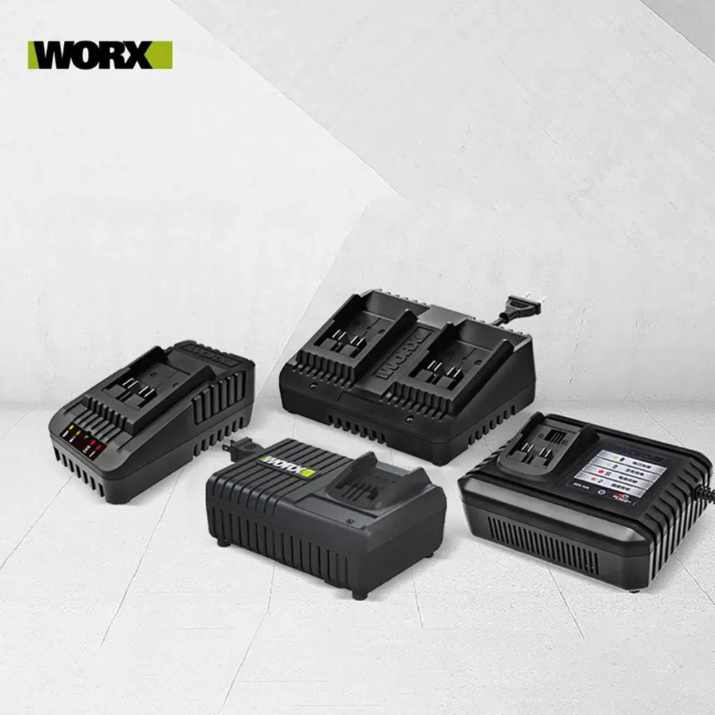 WORX 20V Charger 2.0A/6A 20V 2A Dual Out 2A FanCooling 6A with Multi-Model Charge Protection Universal Green Battery Platform from PriceLows™