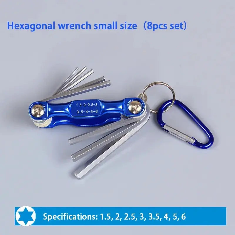 Folding hexagonal wrench, plum blossom screwdriver, multifunctional internal combination maintenance tool set from PriceLows™