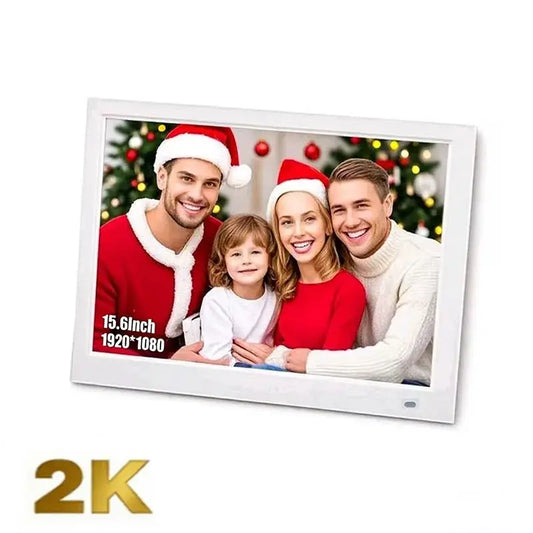 Digital Photo Frame | 15.4 Inch 2K | 1920x1200 | USB SD Black White from PriceLows™