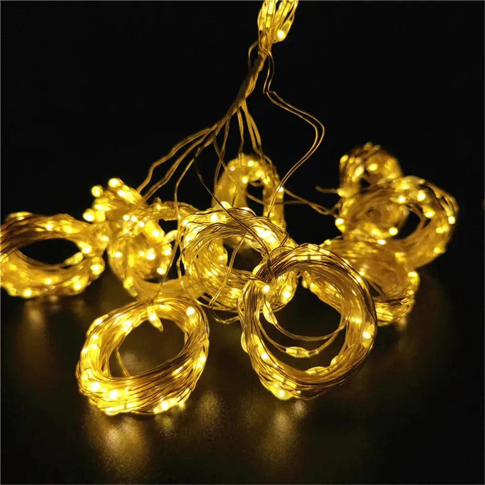 Ramadan Home Decoration 3/6M USB Curtain LED String Lights Fairy Lights EID Mubarak Bedroom Wedding Valentine's Day from PriceLows™