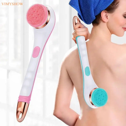 Electric Bath Brush | Rotating Spin Brush | Back Scrubber Handle | One Unit