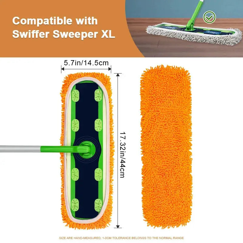 Mop Pads for Swiffer Sweeper XL Mop Pads Reusable Washable Dry Wet Dust Mopping Cloth Refill Cover for Hardwood Floor Cleaning from PriceLows™