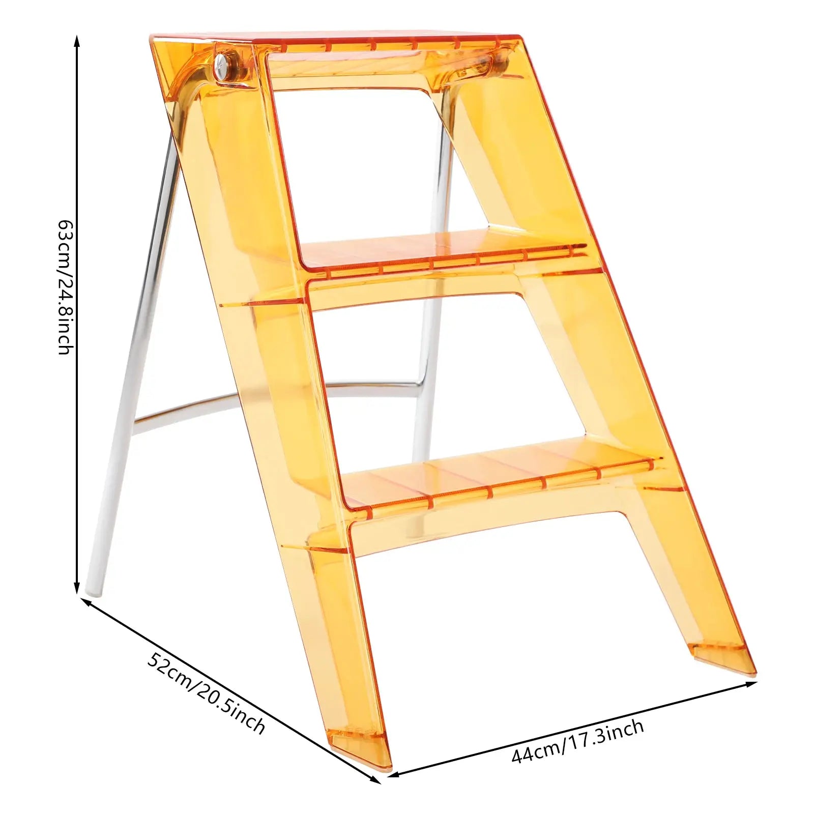 Space-Saving Foldable Step Stool With Smooth Edges, No Assembly Needed Ideal For Living Room Bathroom And Office from PriceLows™