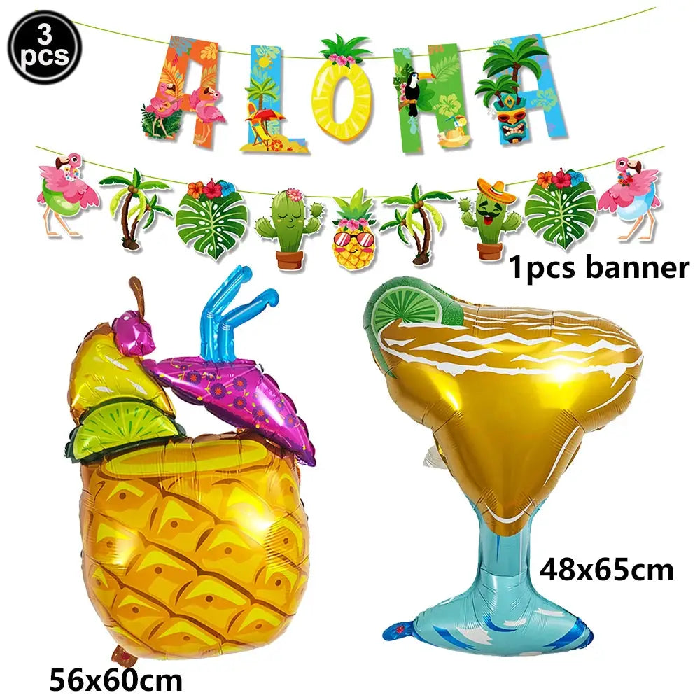 Surf Beach Party Tableware | Paper Plates Napkins Cups | Tattoos And Snack Tray