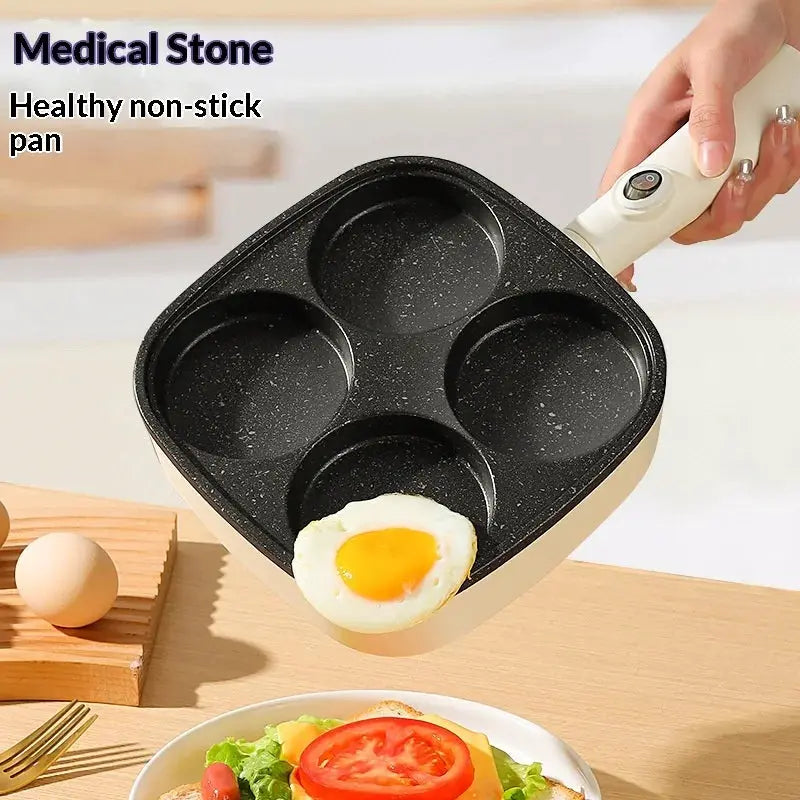 Egg Cooker Pan | Four Hole | Nonstick | For Electric Coil Stoves